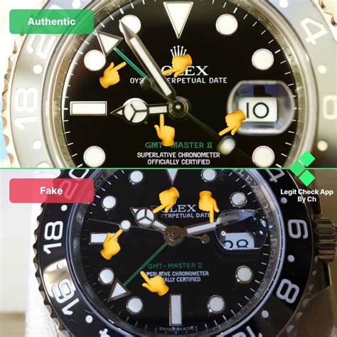 real vs fake rolex gmt|are rolex watches real.